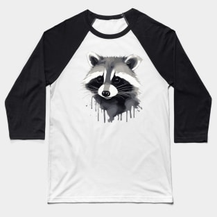 Raccoon watercolor Baseball T-Shirt